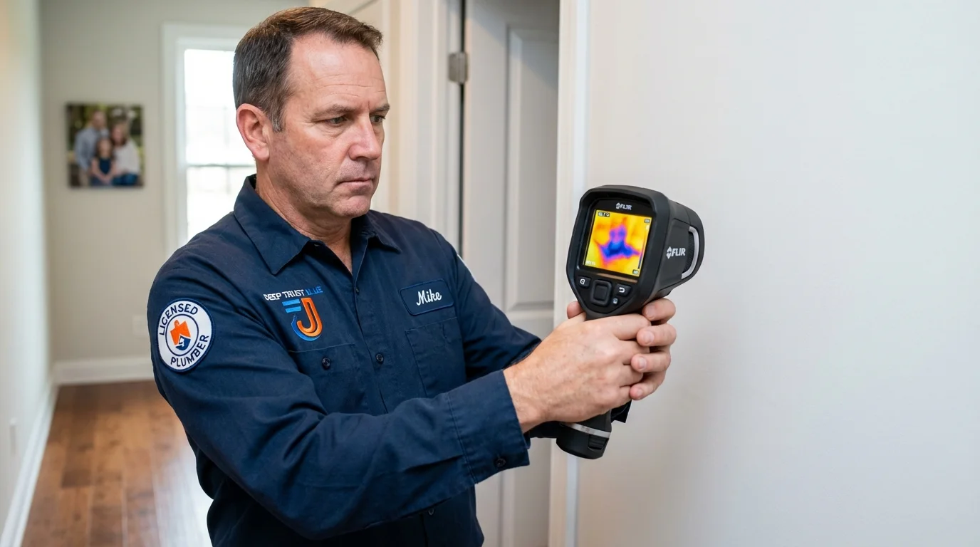 Thermal imaging leak detection by Johns Plumbing LLC in Ocean Shores